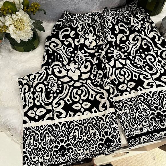 NEW We Love Wide Leg Elastic High Waist Printed Boho Hippie Palazzo Pants M N… - Picture 2 of 16